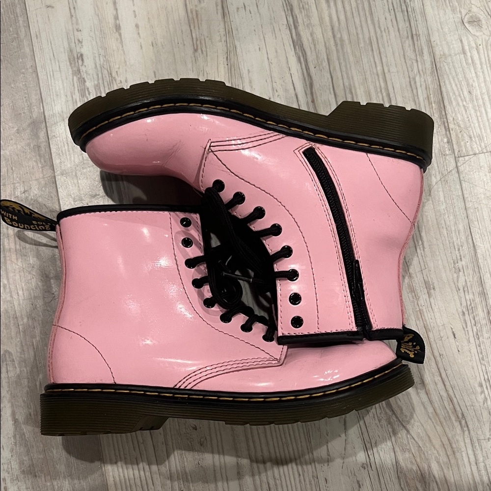 Dr. Martens Pink Combat Boots